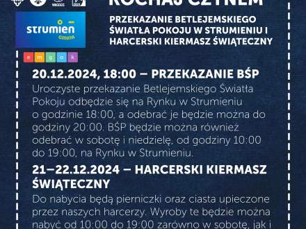 Przekazanie Betlejemskiego Światła - plakat